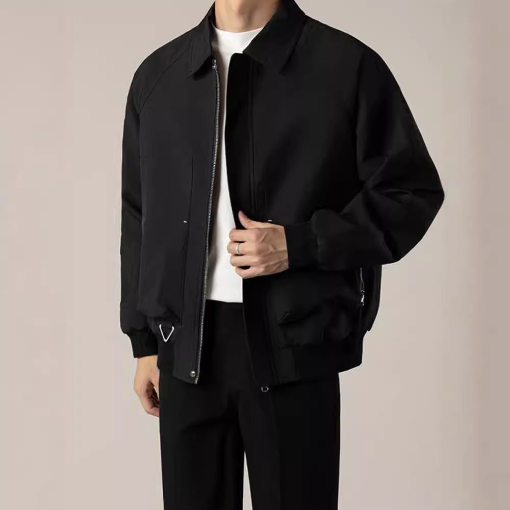 Classic Men's Bomber Leather Jacket