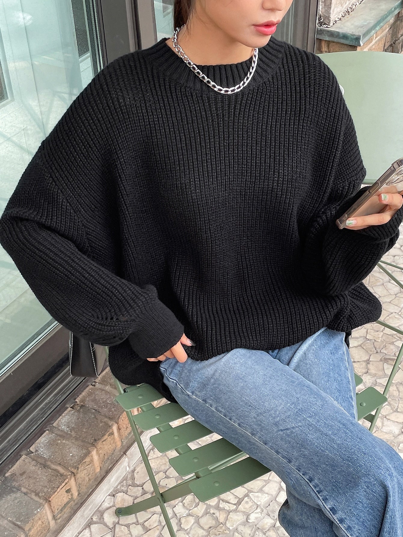 Cozy Women's Large Knit Sweater
