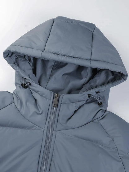 Casual Padded Jacket Khaki