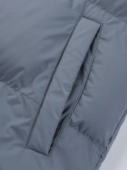 Casual Padded Jacket Khaki