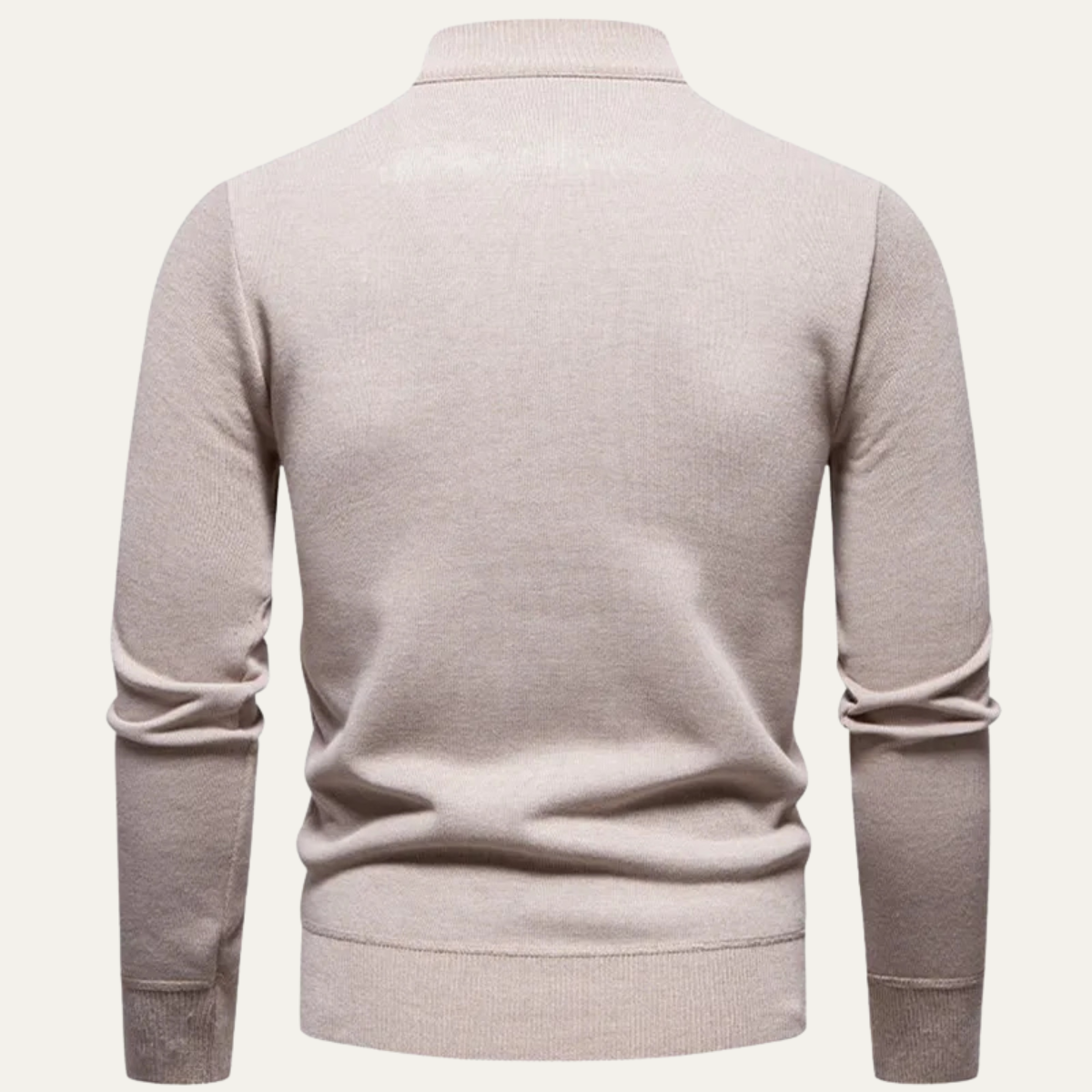 Men’s Smooth Knit Funnel Neck Cardigan