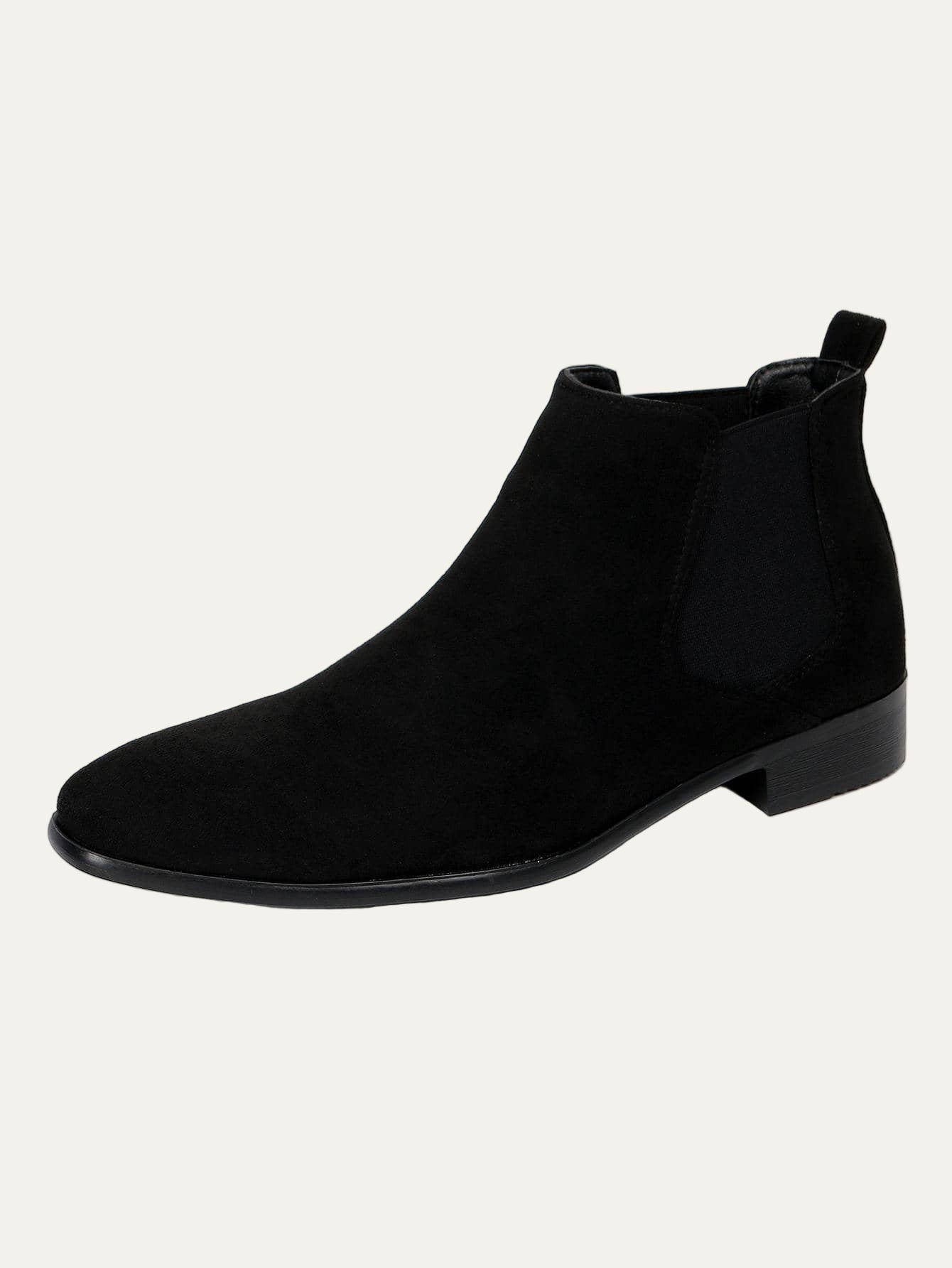 Men’s Suede Chelsea Boots with Pointed Toe