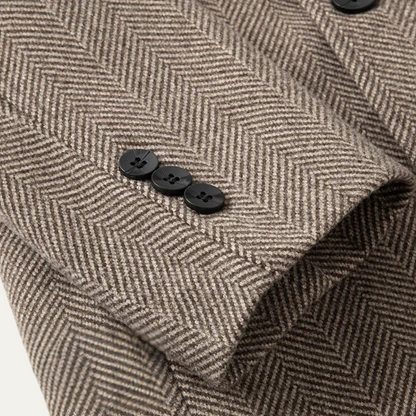 The Cambridge Men's Trendy Slim Fit Wool Blend Overcoat