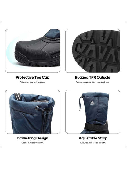 Waterproof Winter Boots Black