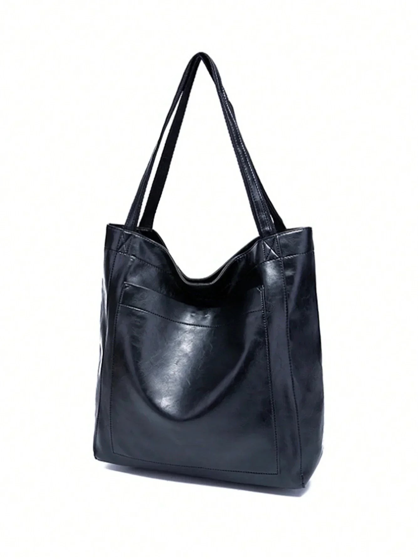 Vintage-style bag with large capacity and detachable strap