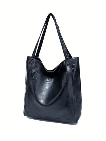Vintage-style bag with large capacity and detachable strap