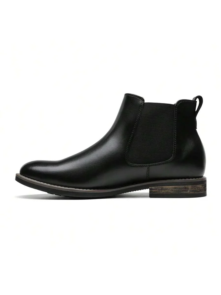 Men’s Rugged Casual Chelsea Boots with Thick Sole
