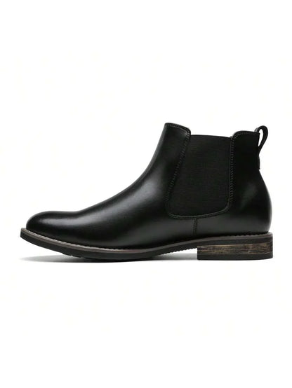 Men’s Rugged Casual Chelsea Boots with Thick Sole