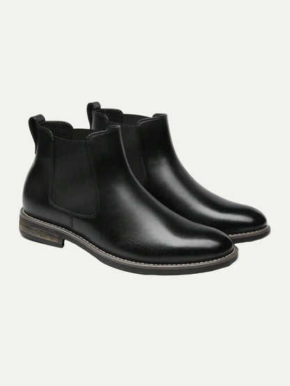 Men’s Rugged Casual Chelsea Boots with Thick Sole