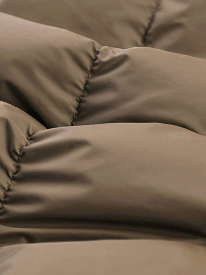 Casual Padded Jacket Khaki