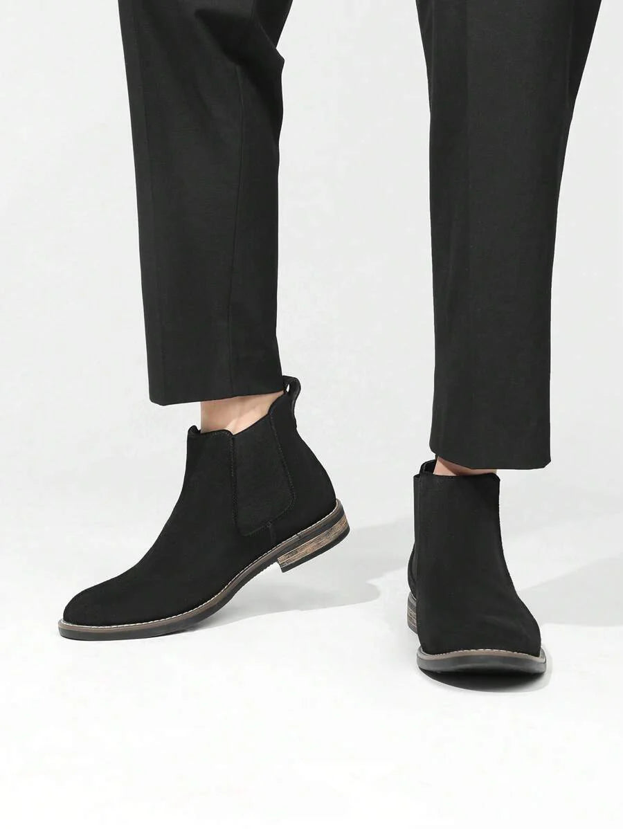 Suede Chelsea Boots Camel