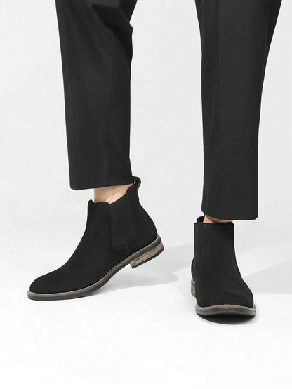 Suede Chelsea Boots Camel