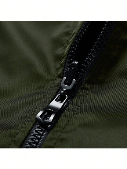 Reversible Bomber Jacket Army Green