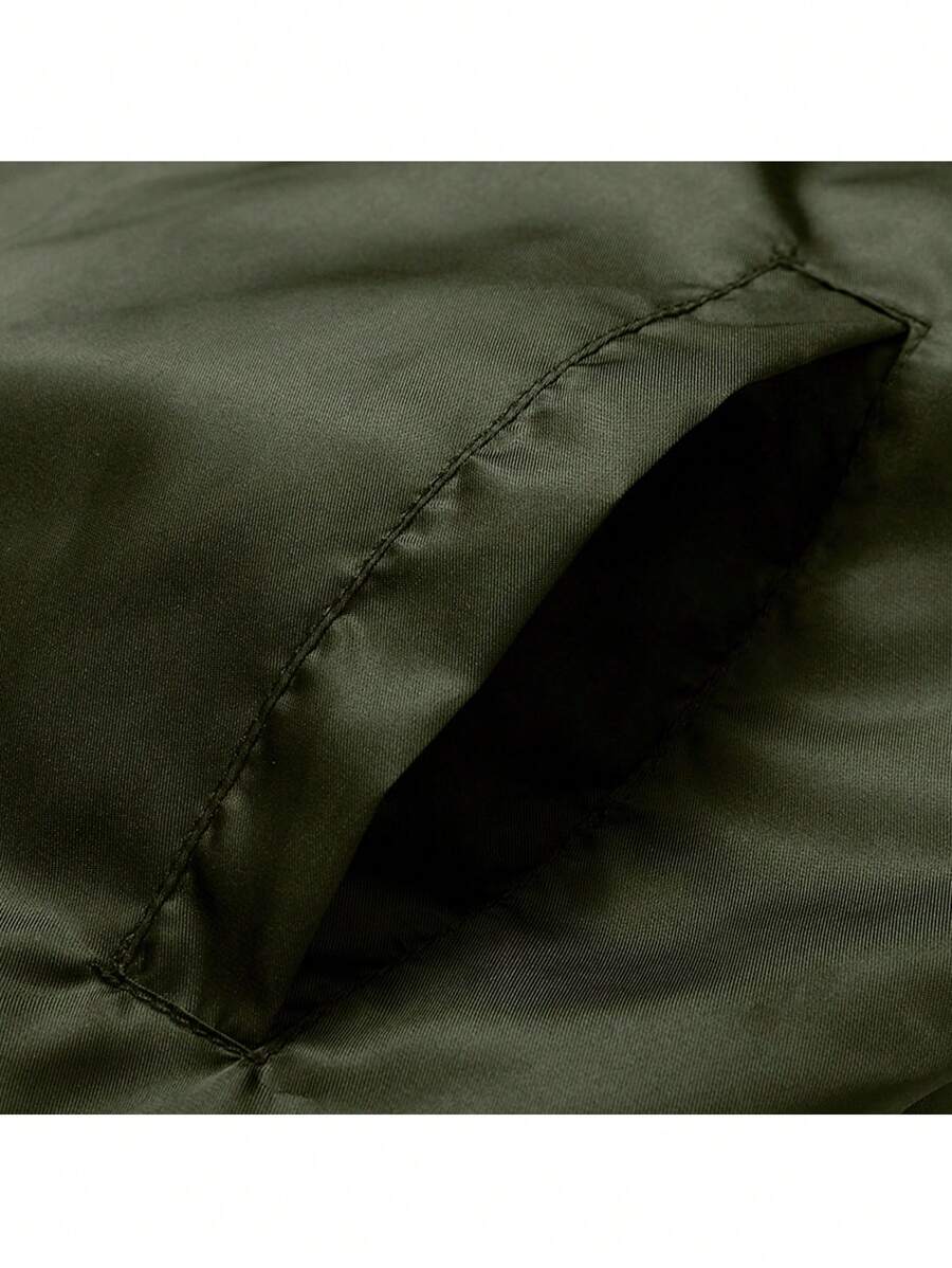 Reversible Bomber Jacket Army Green