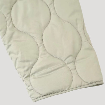 Women’s Wave Quilted Collarless Zip Jacket