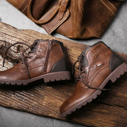 The Stanhope Men’s Vintage Durable Ankle Biker Boots