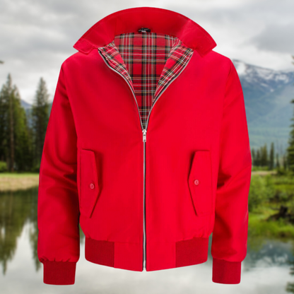 Men’s Classic Zip Front Harrington Jacket