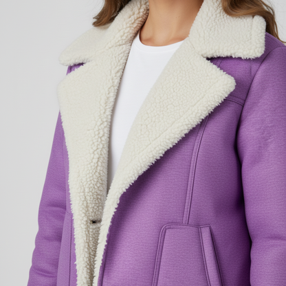 Glaiza | Winter Jacket - Soft-Lined Outerwear with Turn-Down Collar for Women