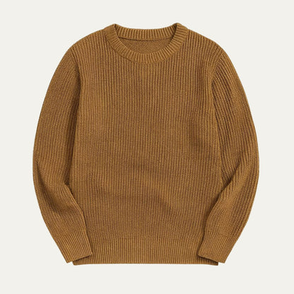 Men’s Ribbed Knit Crewneck Sweater