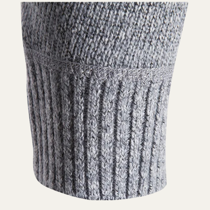 Men’s Mottled Cable Knit Full Zip Cardigan