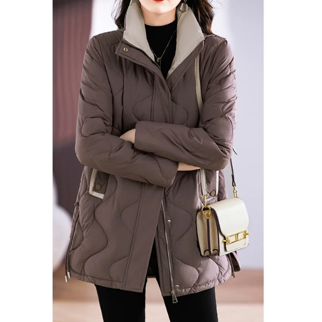 Warm Quilted Winter Coat for Women
