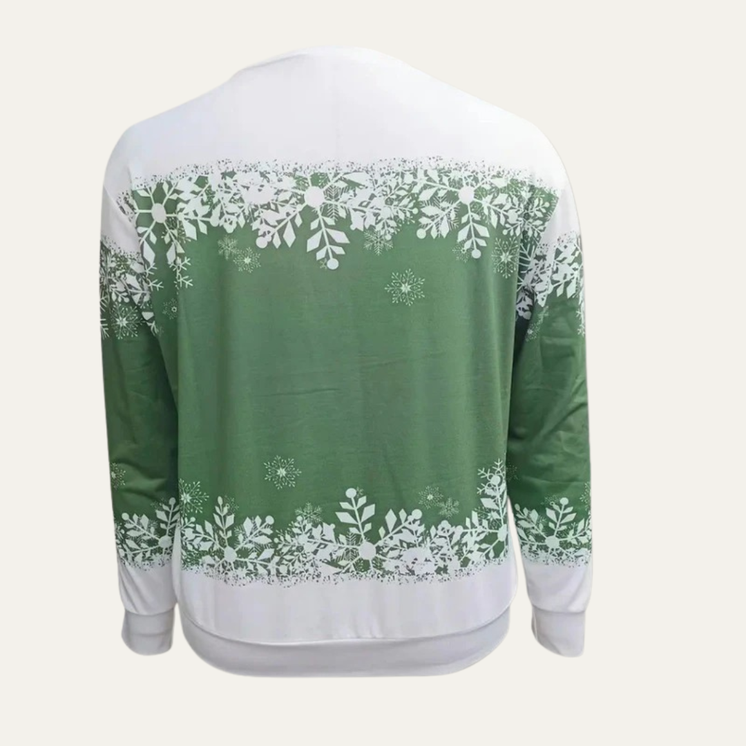 Women’s Festive Snowman Crewneck Sweatshirt
