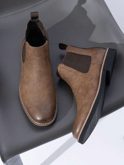 Chunky Chelsea Boots Brown