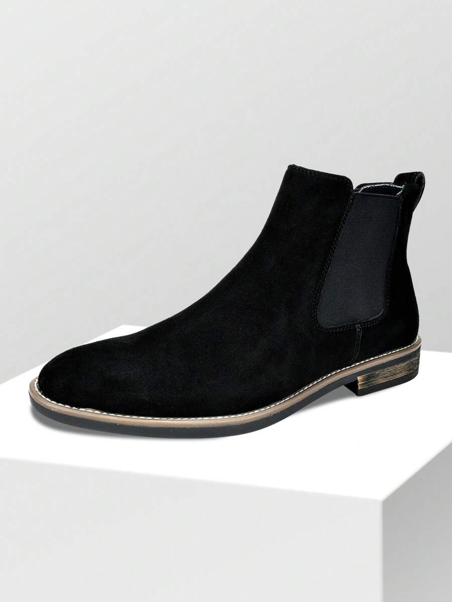 Suede Chelsea Boots Camel