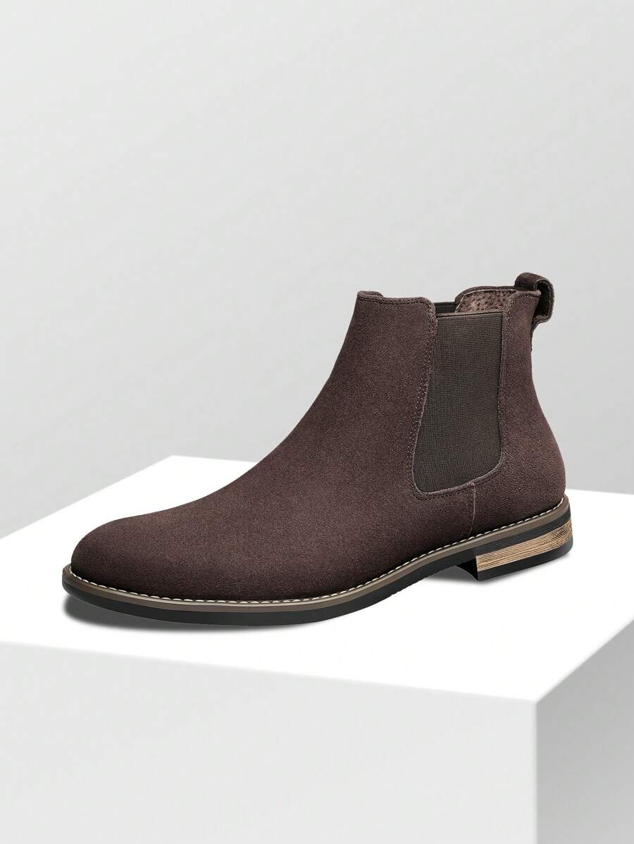 Suede Chelsea Boots Camel