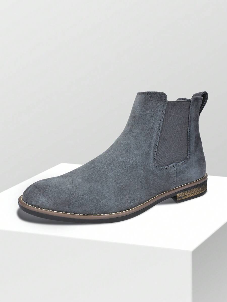 Suede Chelsea Boots Camel
