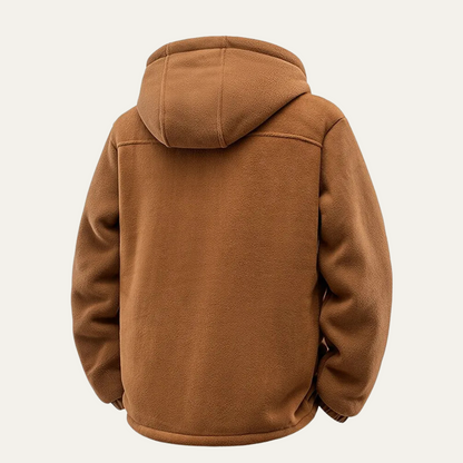 The Hearthstone Men’s Fleece Lined Warm Hooded Jacket