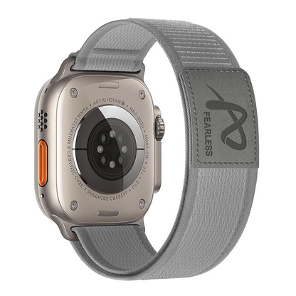 Durable Nylon Band for Apple Watch with Leather Patch