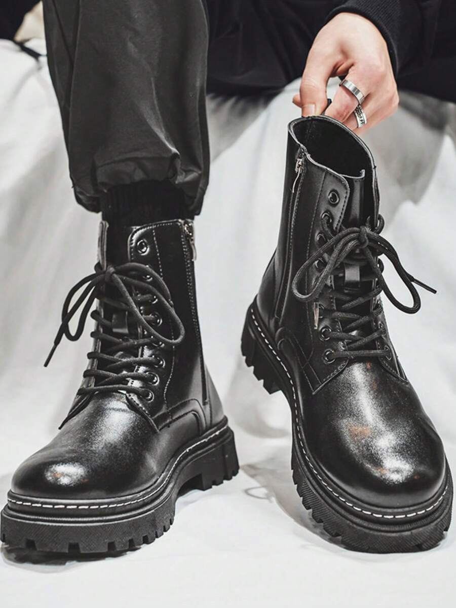 Comfortable High Top Orthopedic Boots with side zip