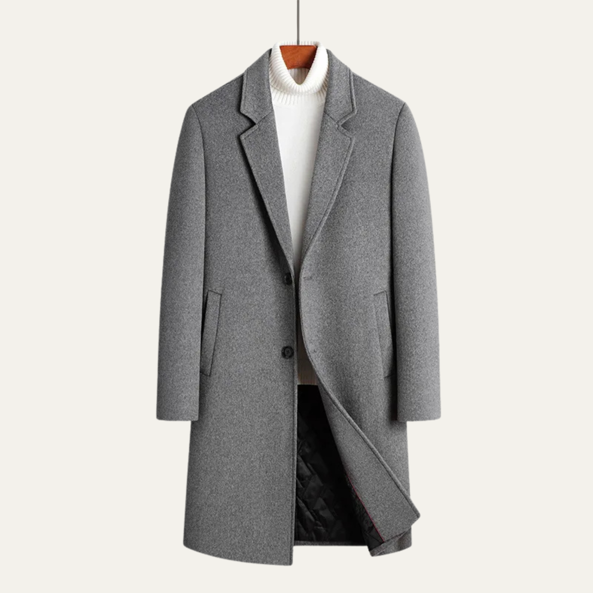 The Canterbury Men's Sophisticated Longline Wool Winter Jacket