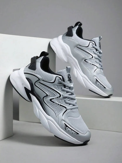 Breathable Chunky Sneakers Beige
