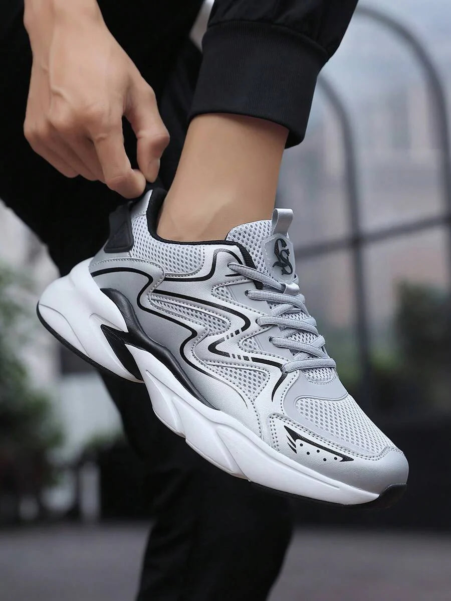 Breathable Chunky Sneakers Beige