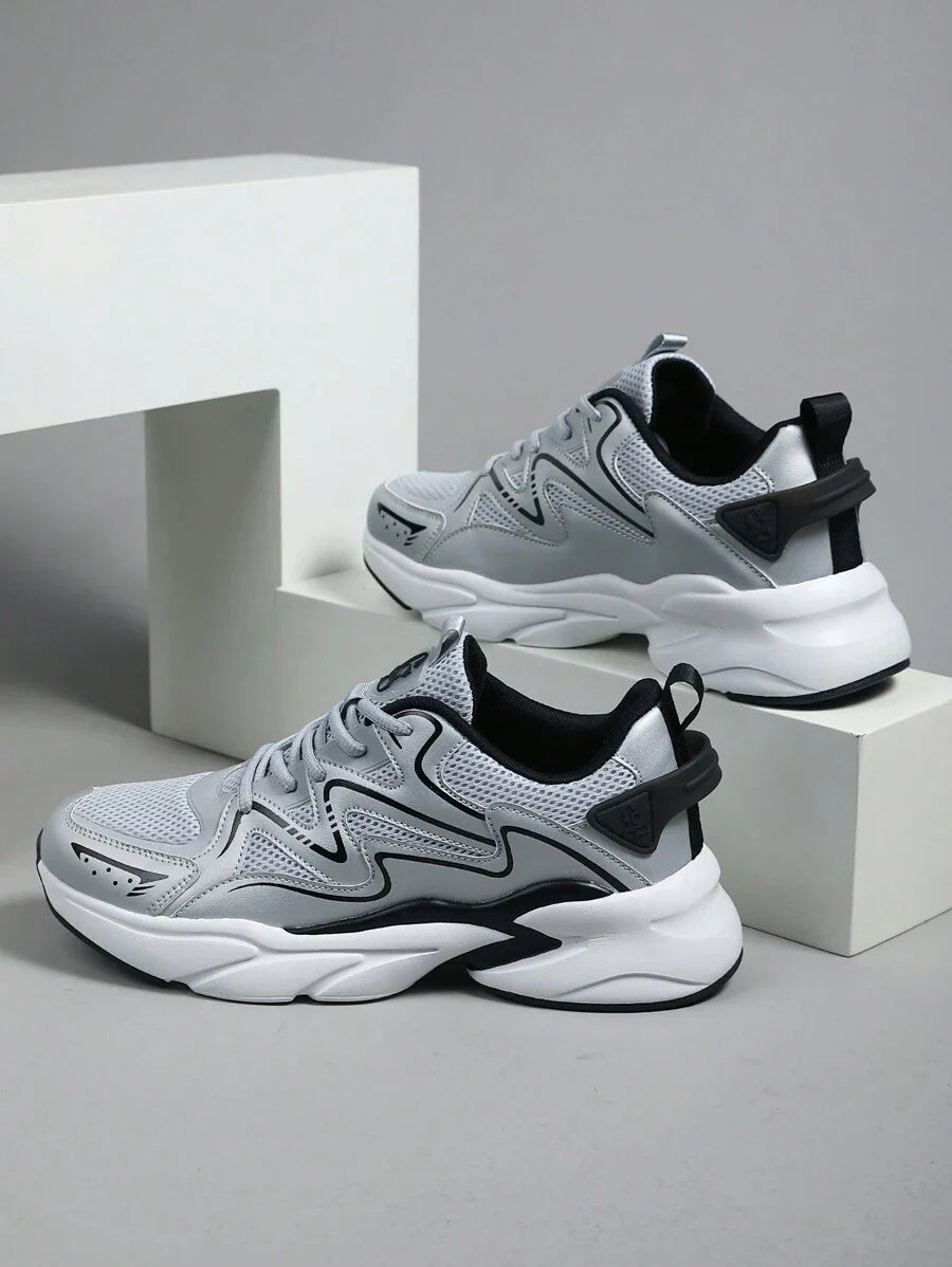 Breathable Chunky Sneakers Beige