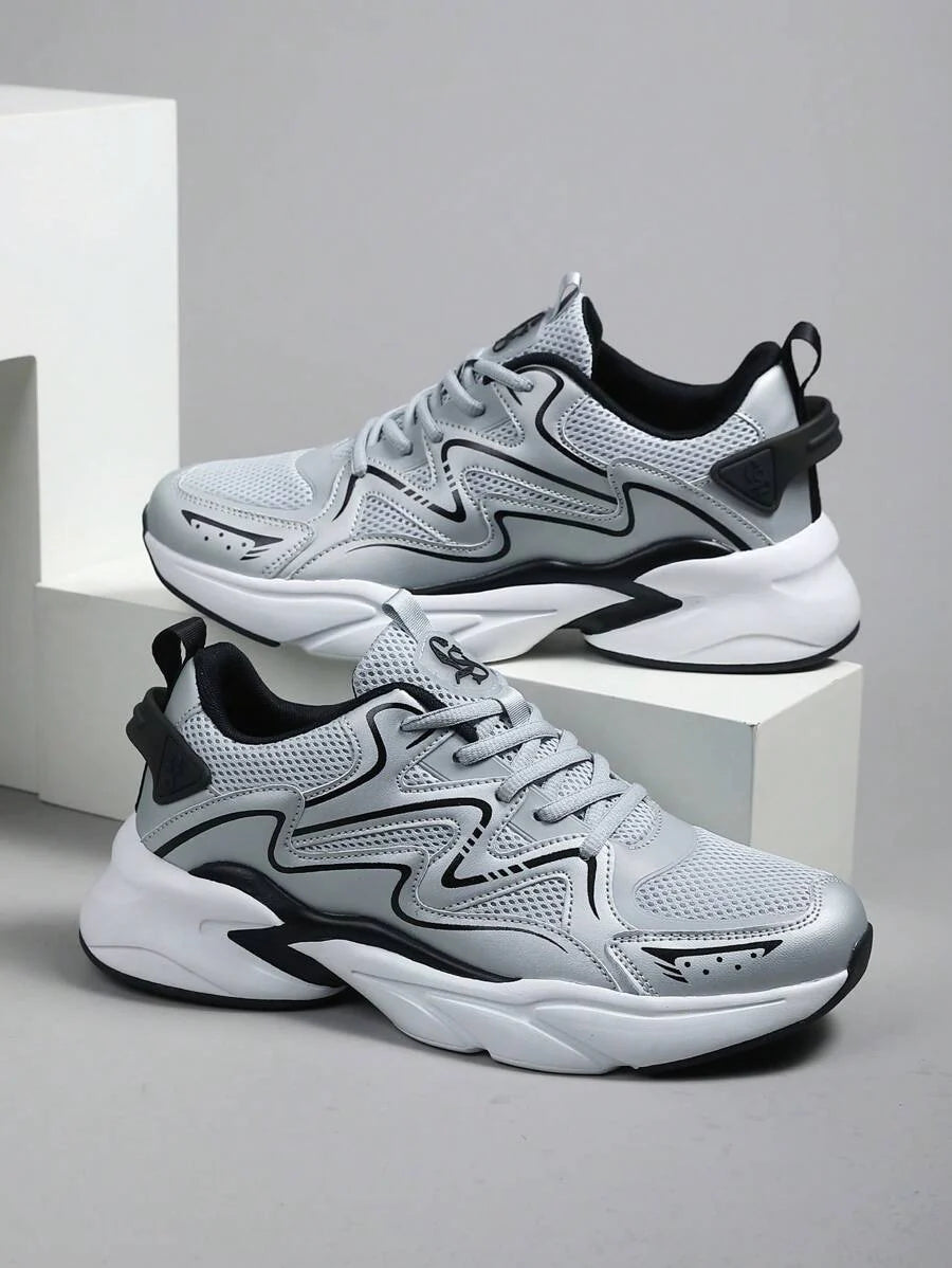 Breathable Chunky Sneakers Beige