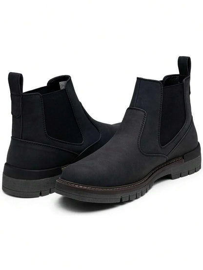 Chunky Black Chelsea Boots