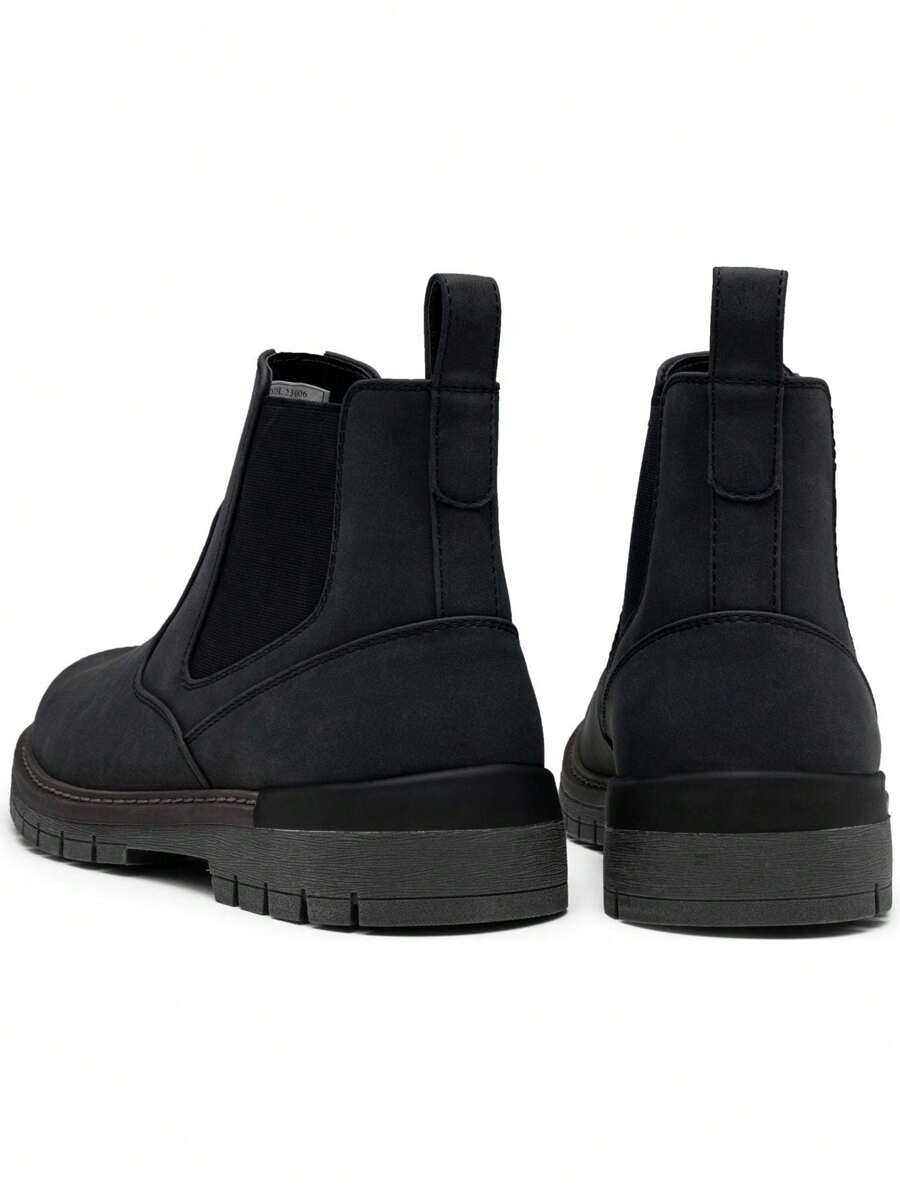 Chunky Black Chelsea Boots