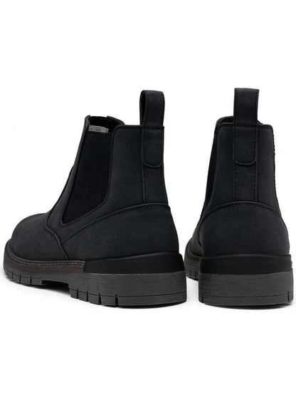 Chunky Black Chelsea Boots