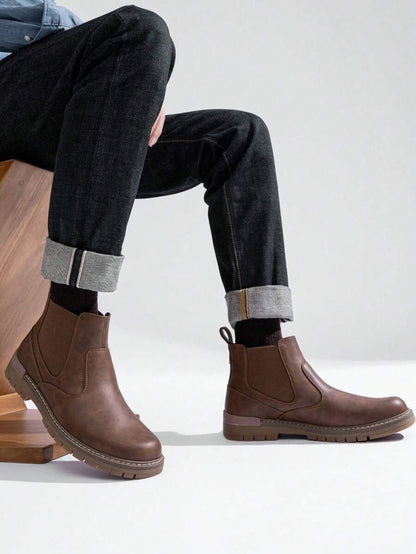 Chunky Black Chelsea Boots