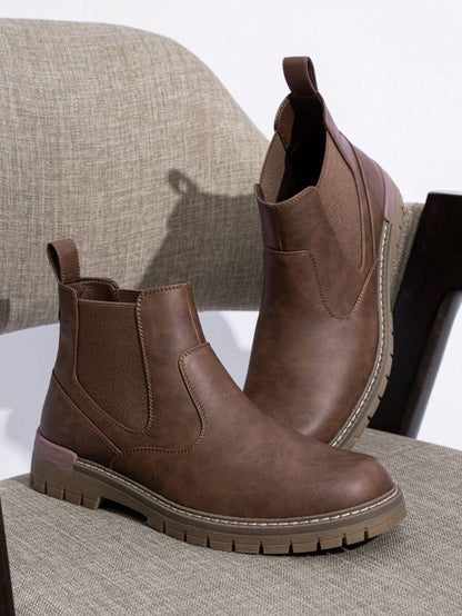 Chunky Black Chelsea Boots