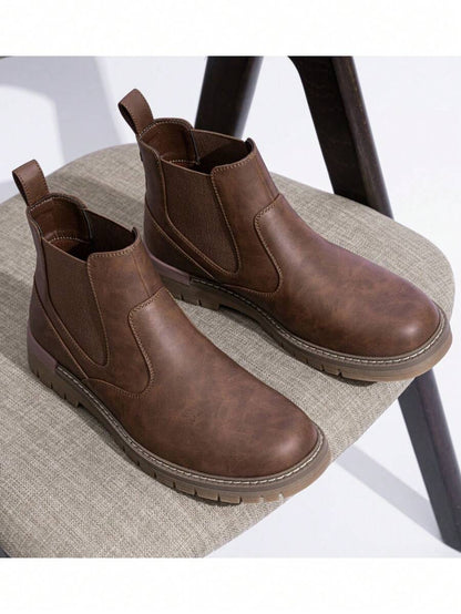 Chunky Black Chelsea Boots