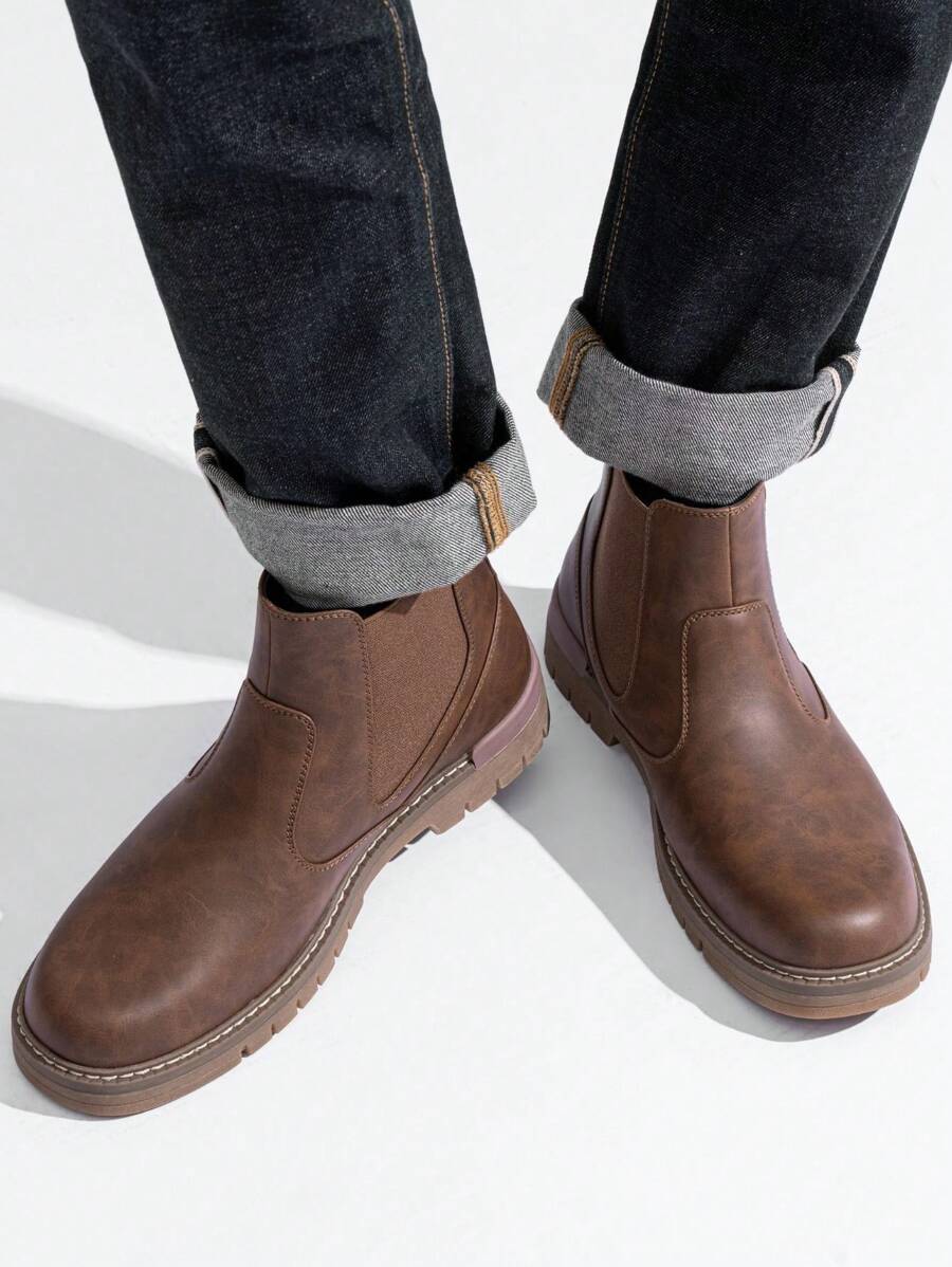 Chunky Black Chelsea Boots