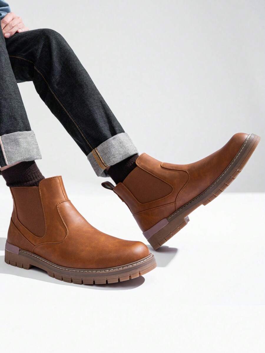 Chunky Black Chelsea Boots