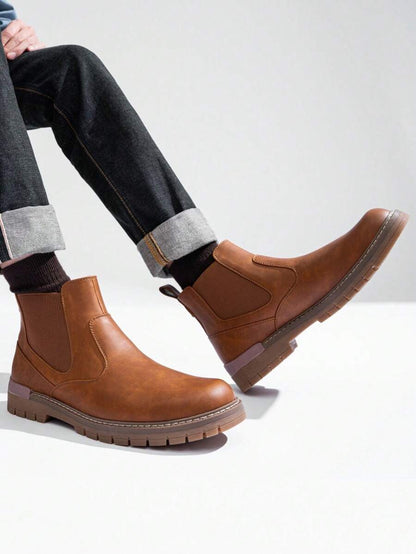 Chunky Black Chelsea Boots