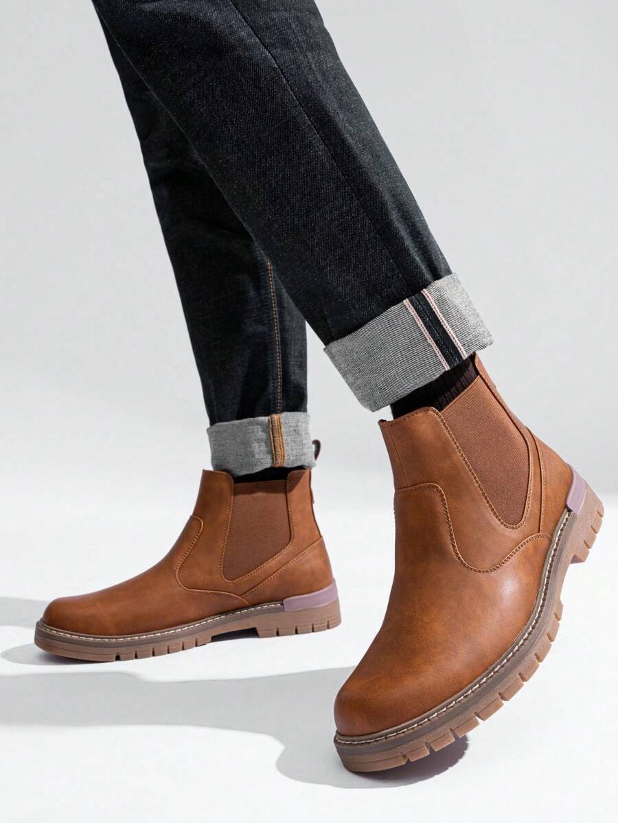 Chunky Black Chelsea Boots