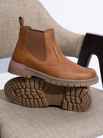 Chunky Black Chelsea Boots