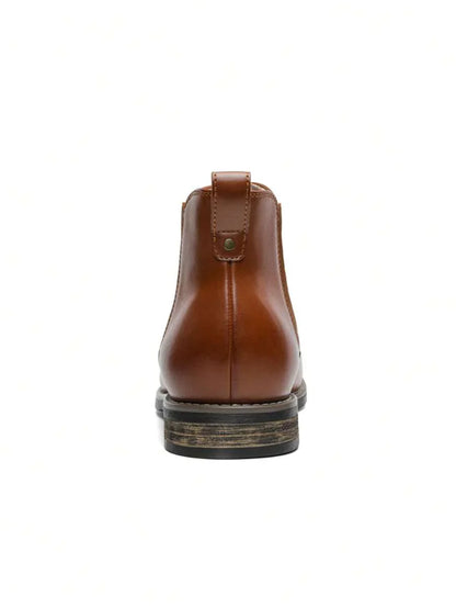 Men’s Rugged Casual Chelsea Boots with Thick Sole
